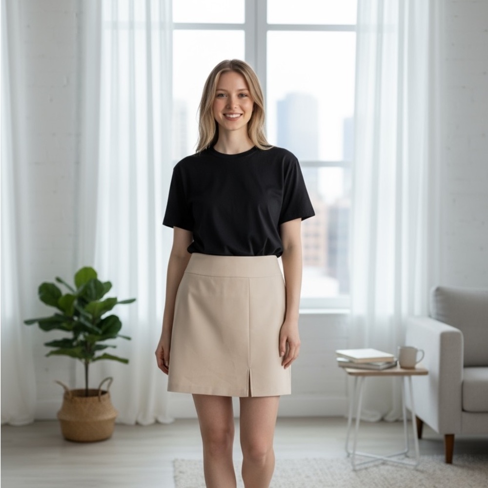 Gap Tan Stretch Skirt Size 1 Juniors
